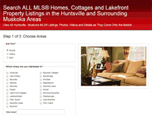 Tablet Screenshot of muskokahomesandcottages.info